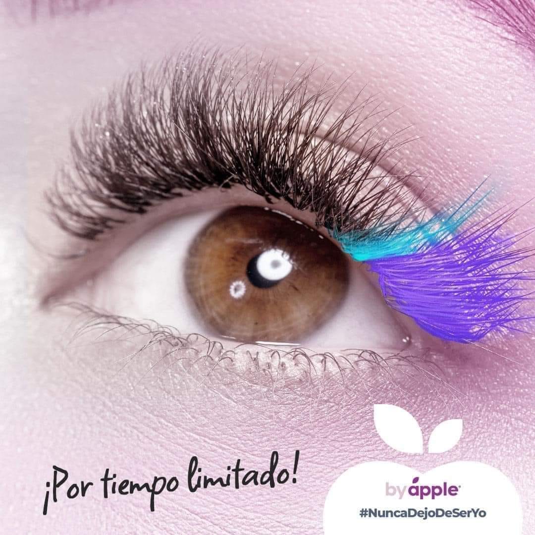 MASCARA DE PESTAÑAS COLOR PASTEL OMG 3X BY APPLE