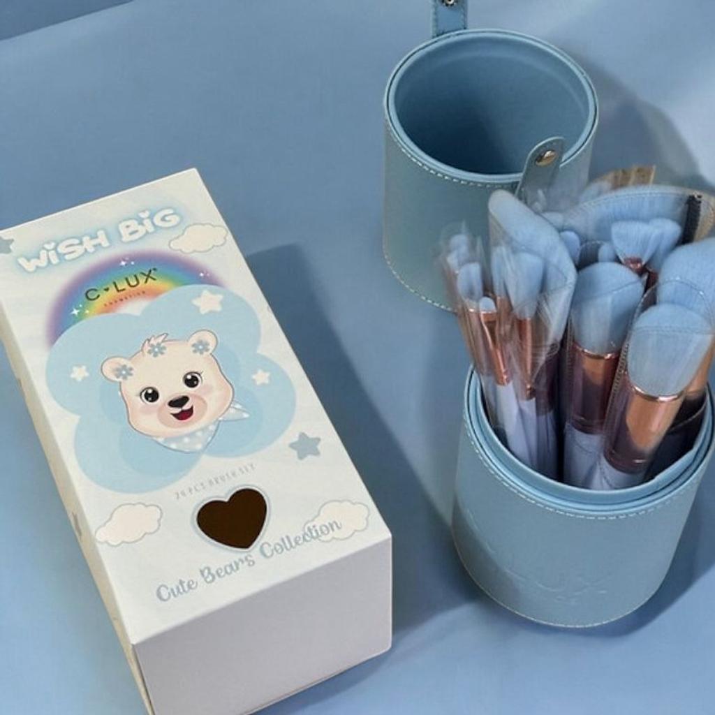 COLECCION BEAR BROCHAS TUBO 24 PCS CLUX