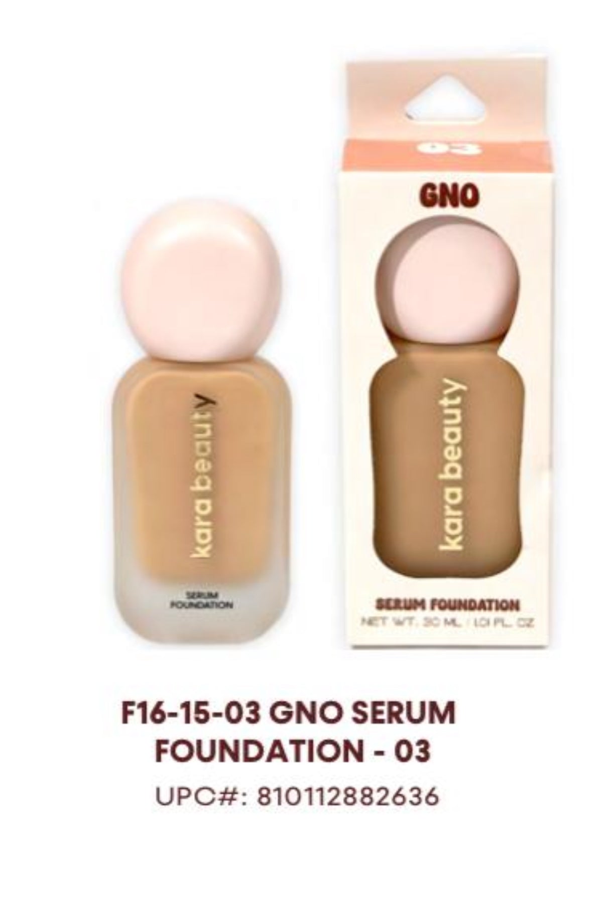GNO SERUM FOUNDATION BASE KARA BEAUTY