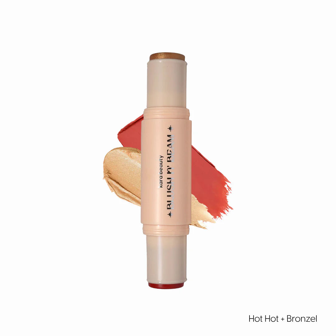 ILUMINADOR Y BLUSH DOBLE BLUSH & BEAM KARA BEAUTY