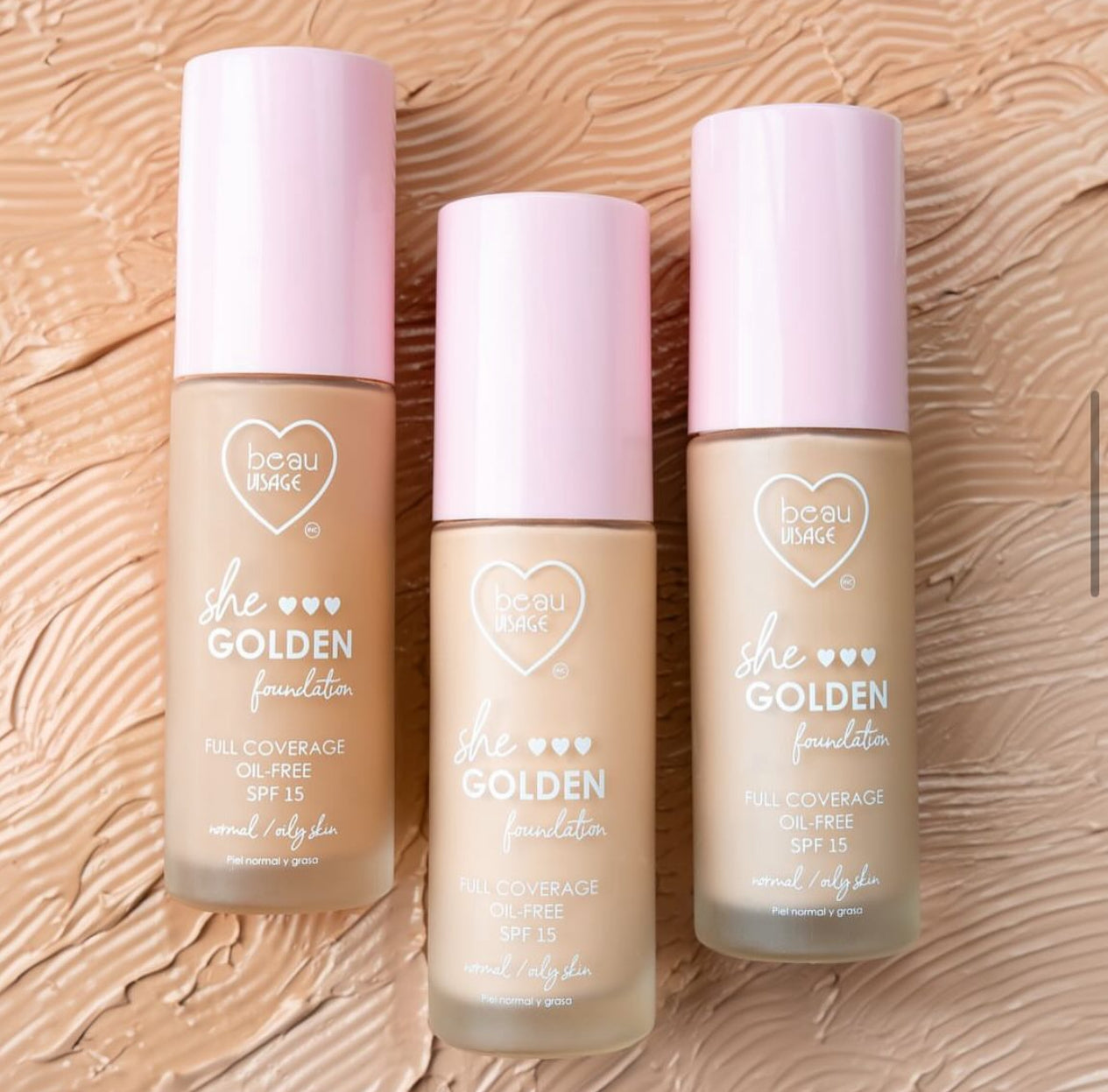 BASE LIQUIDA MATTE SHE GOLDEN SPF 50 BEAUVISAGE