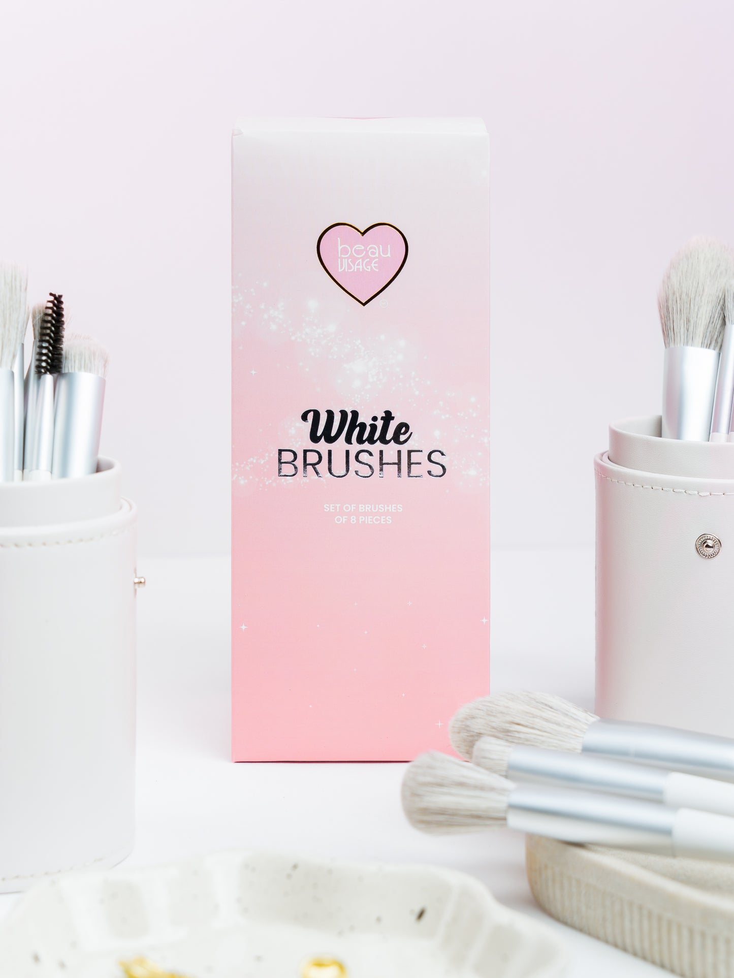 SET DE BROCHAS TUBO WHITE 8 PCS BEAUVISAGE