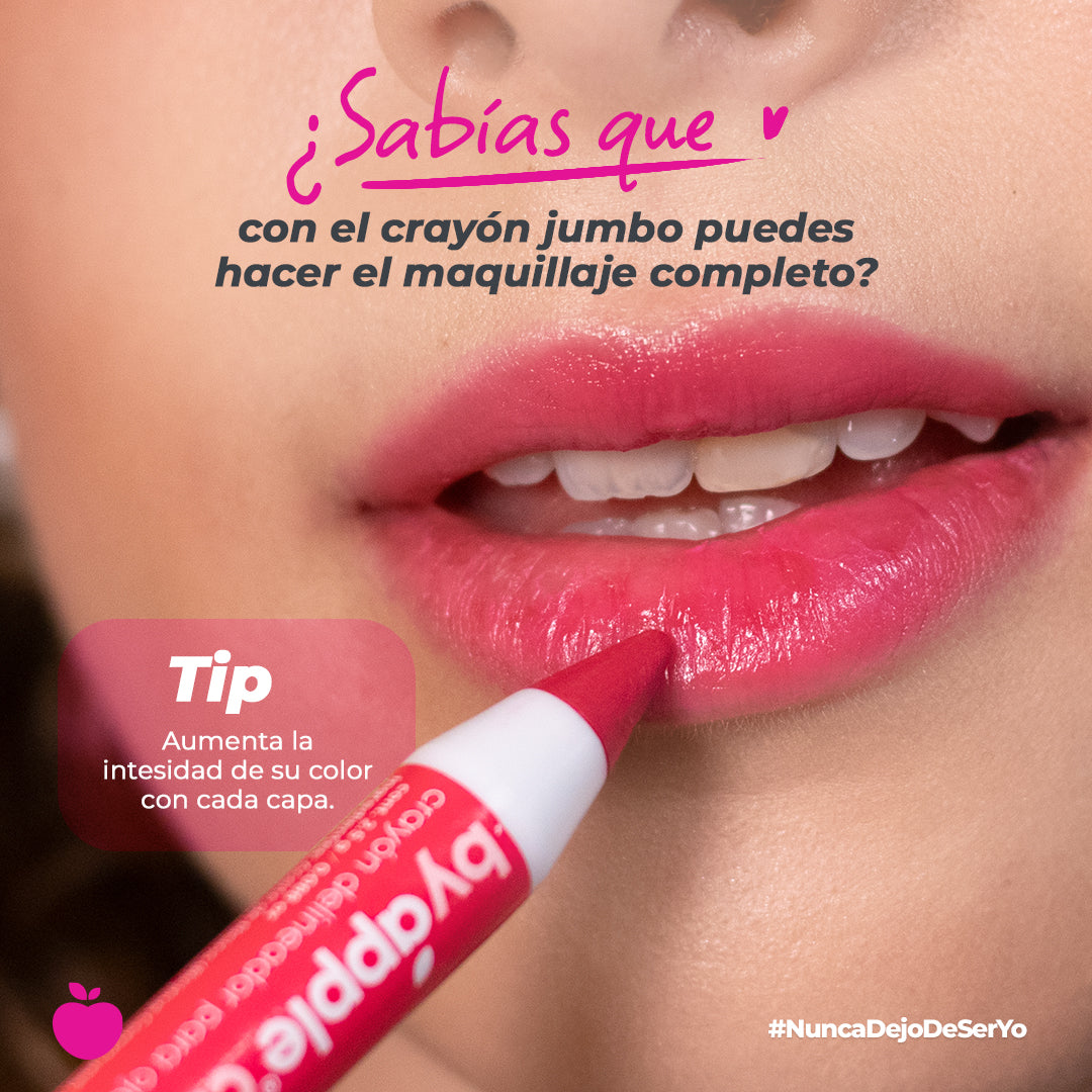 CRAYON DELINEADOR BY APPLE JUMBO PARA OJOS Y LABIOS