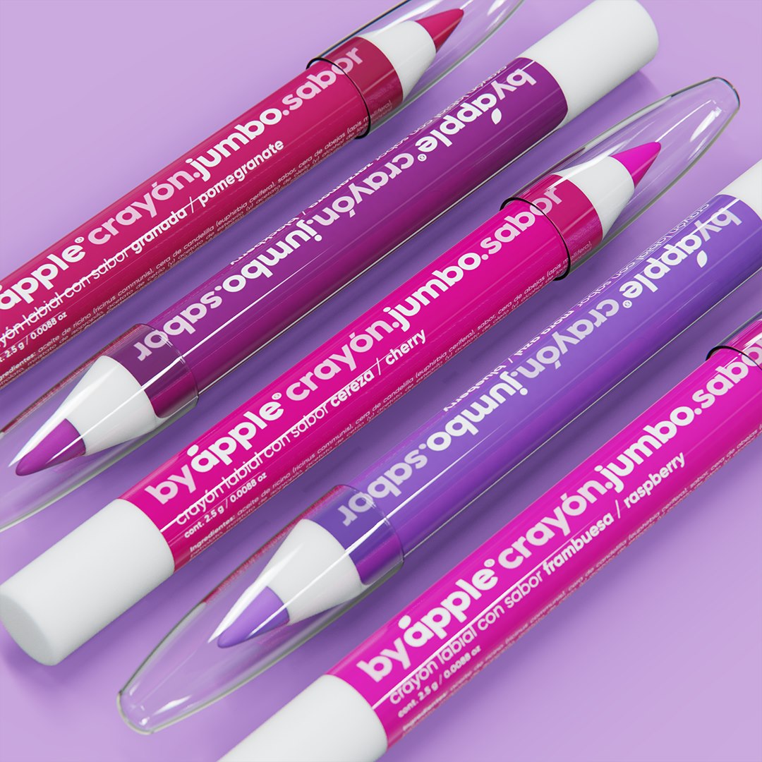 CRAYON DELINEADOR CON SABOR BY APPLE JUMBO PARA OJOS Y LABIOS