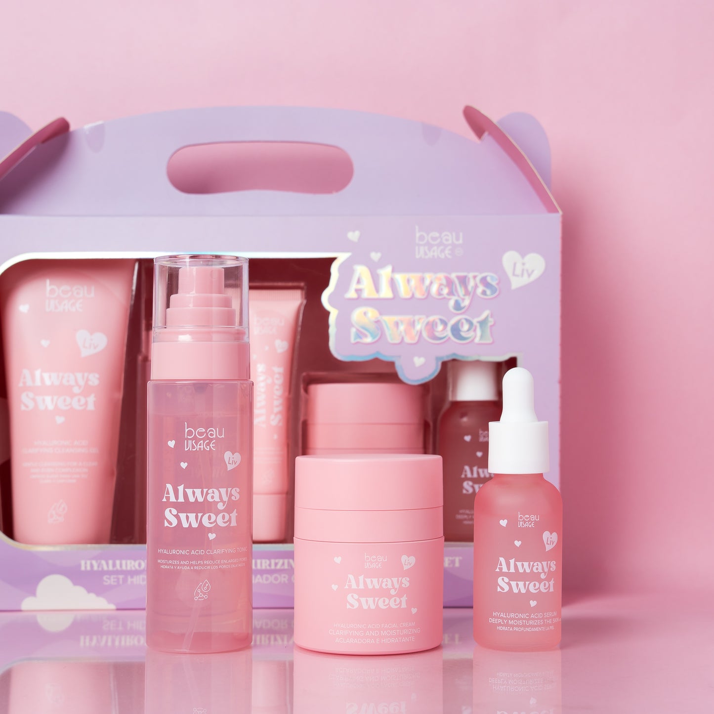 SET CUIDADO FACIAL ACIDO HIALURONICO ALWAYS SWEET