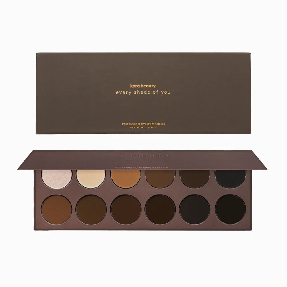 PALETA DE CEJAS EN GEL Y POLVO EVERY SHADE OF YOU KARA BEAUTY