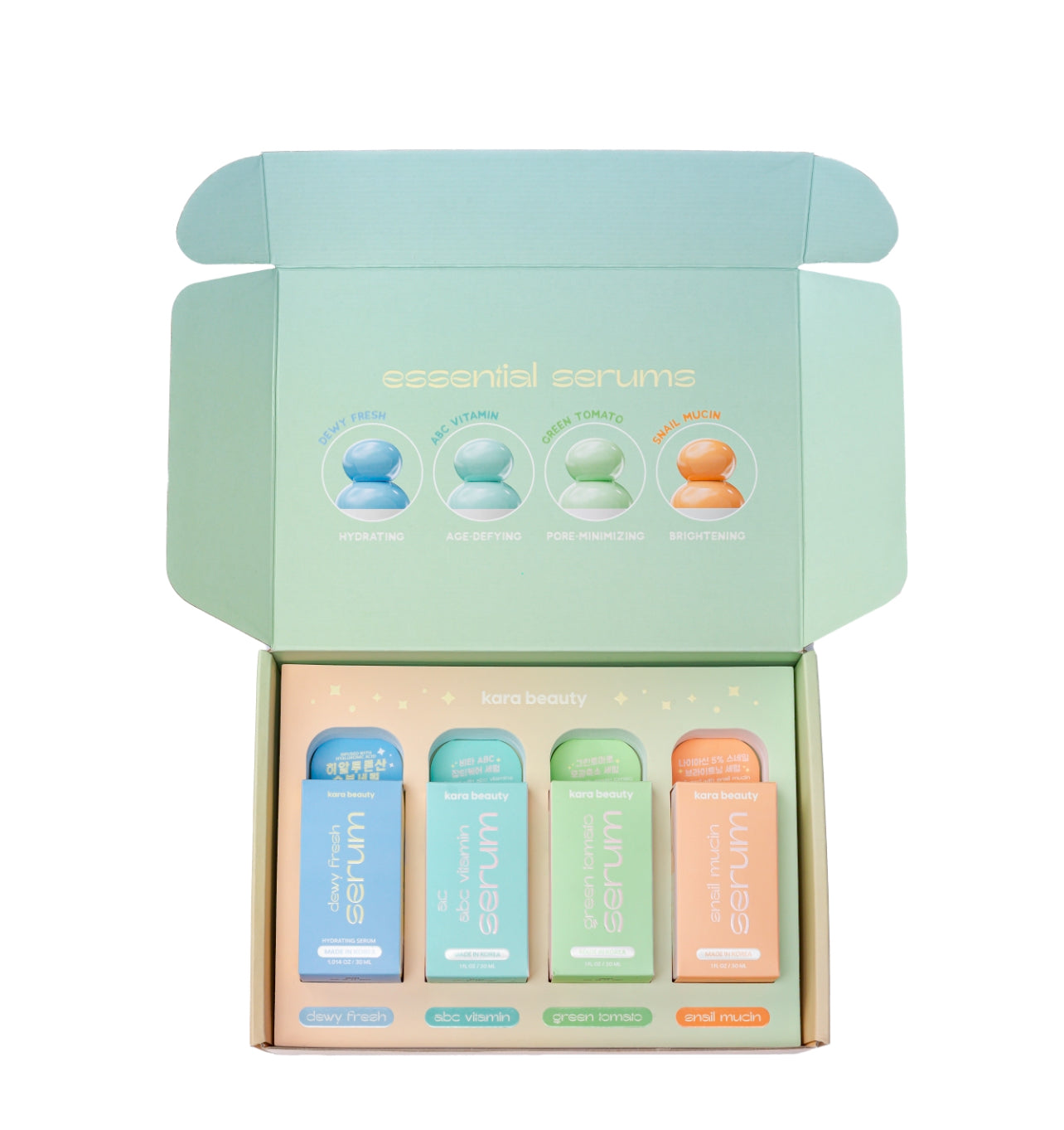 PR BOX ESSENTIAL SERUMS KARA BEAUTY