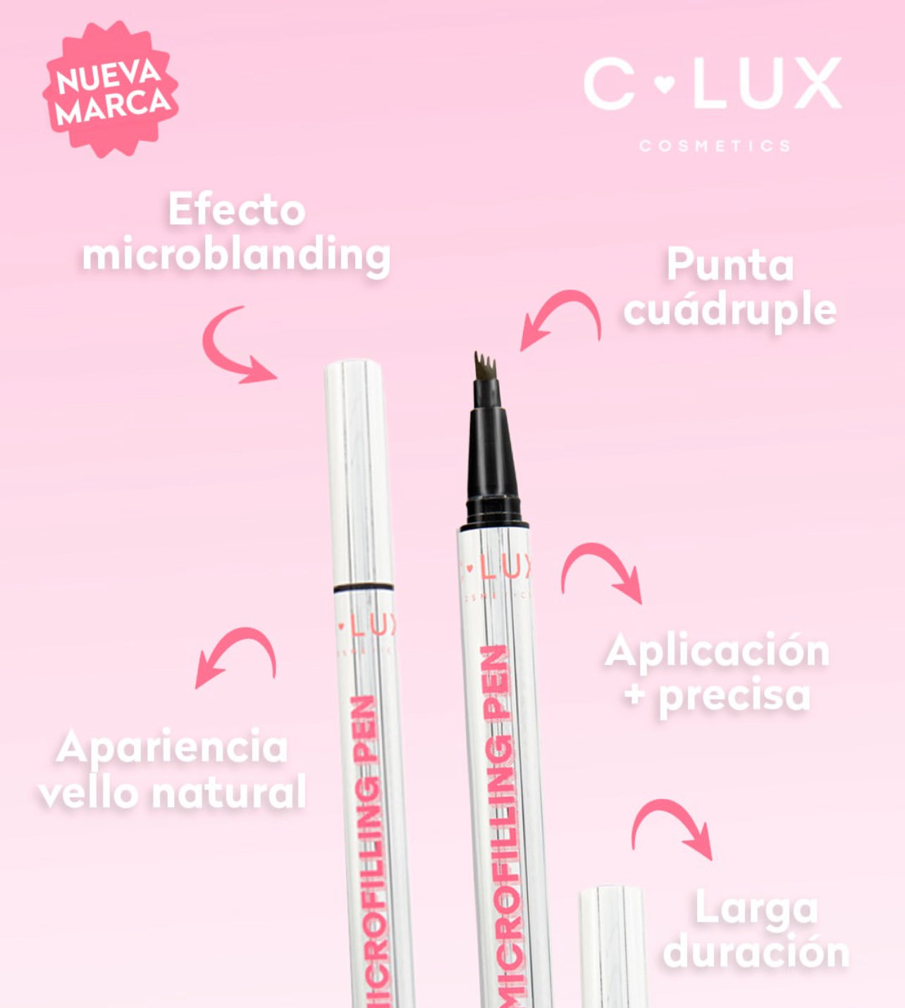MICROFILLING PEN MARCADOR DE CEJAS 3 TONOS CLUX