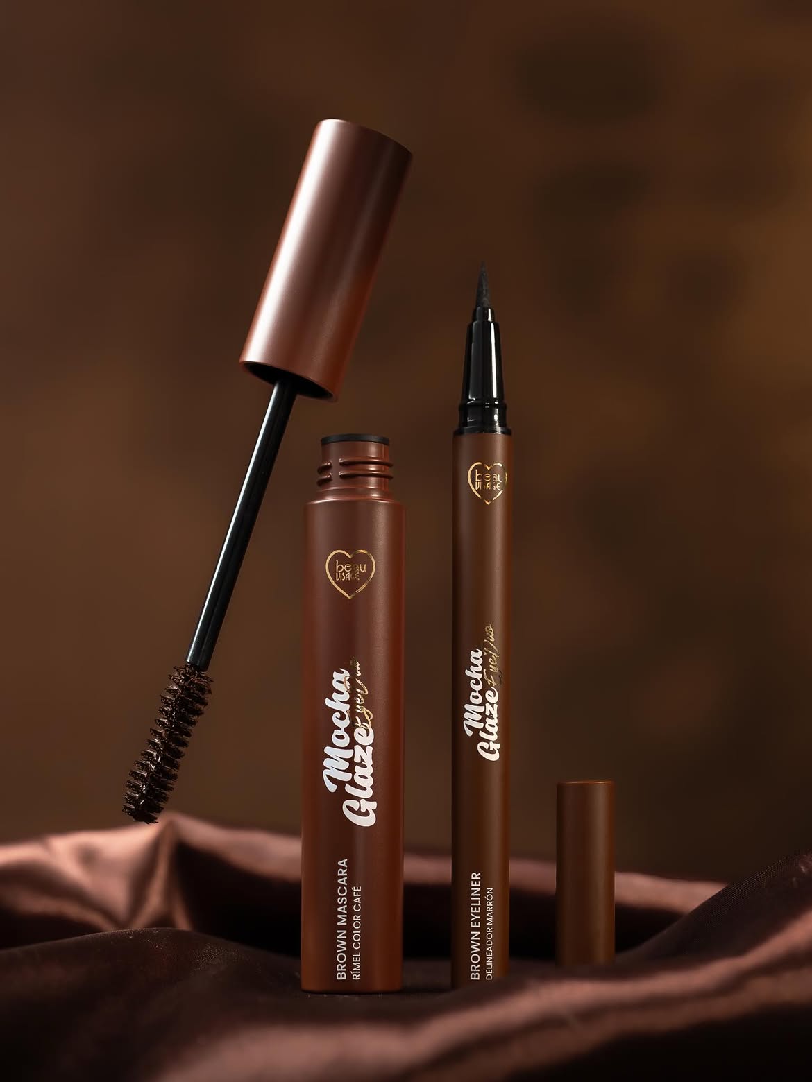 SET MASCARA Y DELINEADOR CAFÉ MOCHA GLAZE EYE DUO BEAUVISAGE