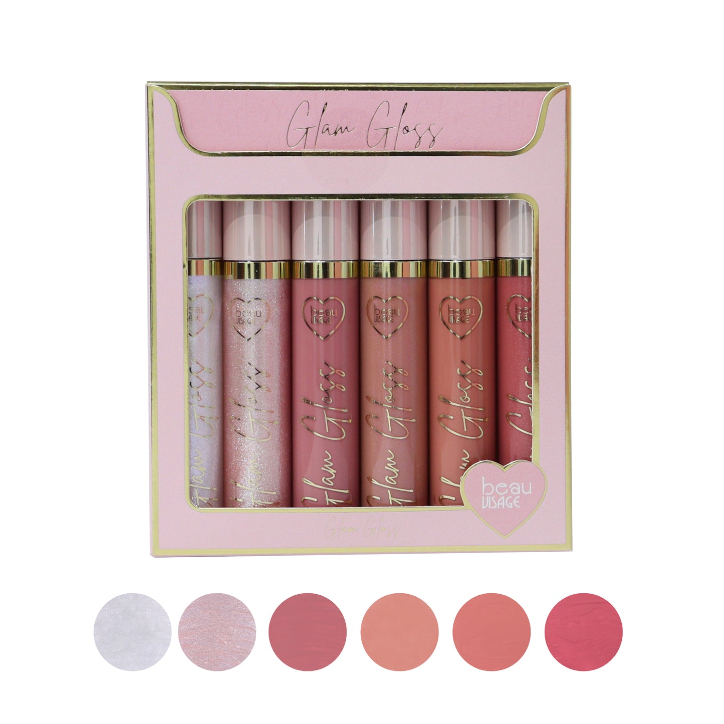 SET DE 6 LIPS GLAM GLOSS BEAUVISAGE