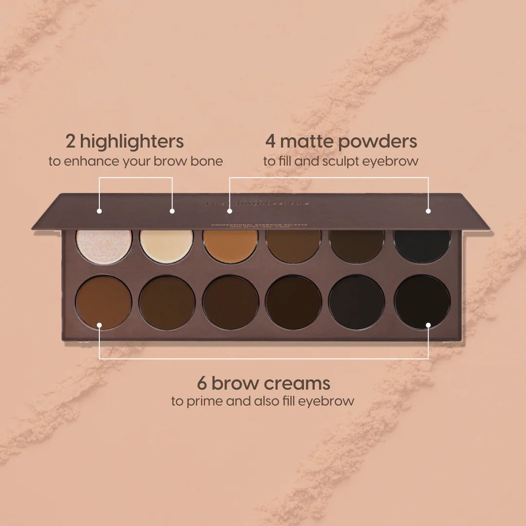 PALETA DE CEJAS EN GEL Y POLVO EVERY SHADE OF YOU KARA BEAUTY