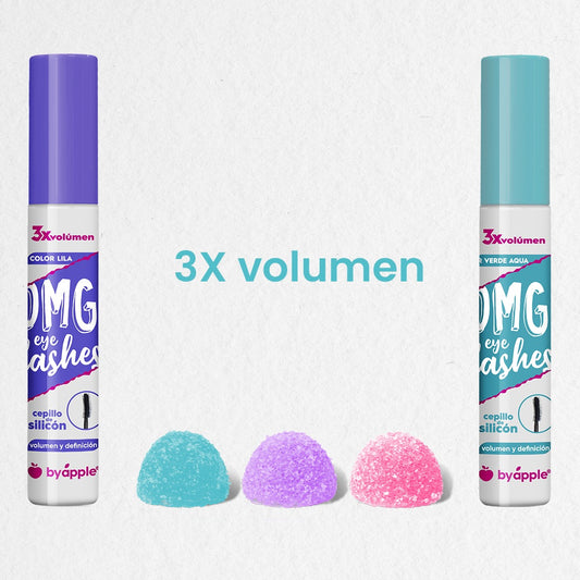 MASCARA DE PESTAÑAS COLOR PASTEL OMG 3X BY APPLE
