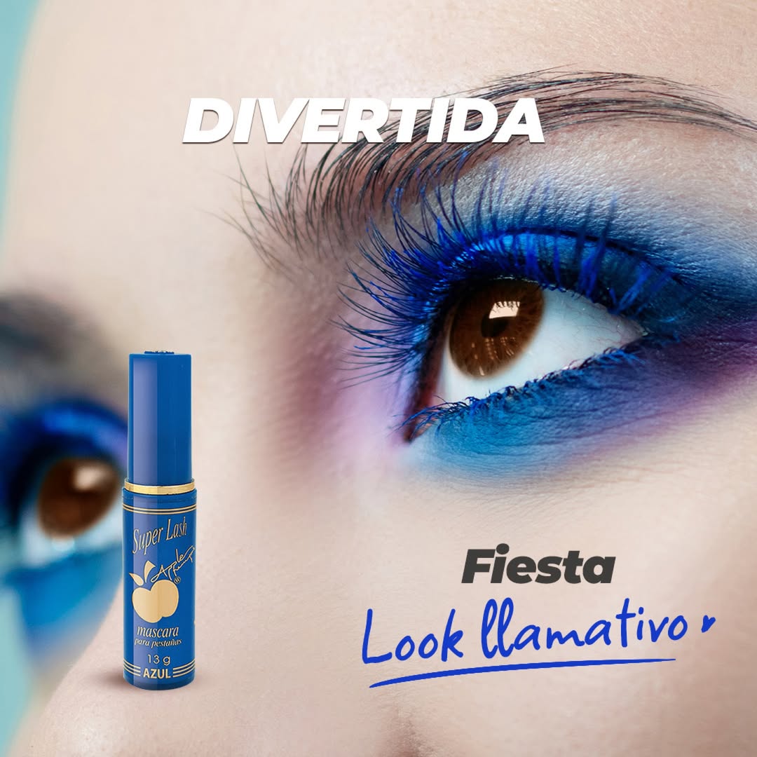MASCARA BY APPLE AZUL SUPERLASH CEPILLO PINO
