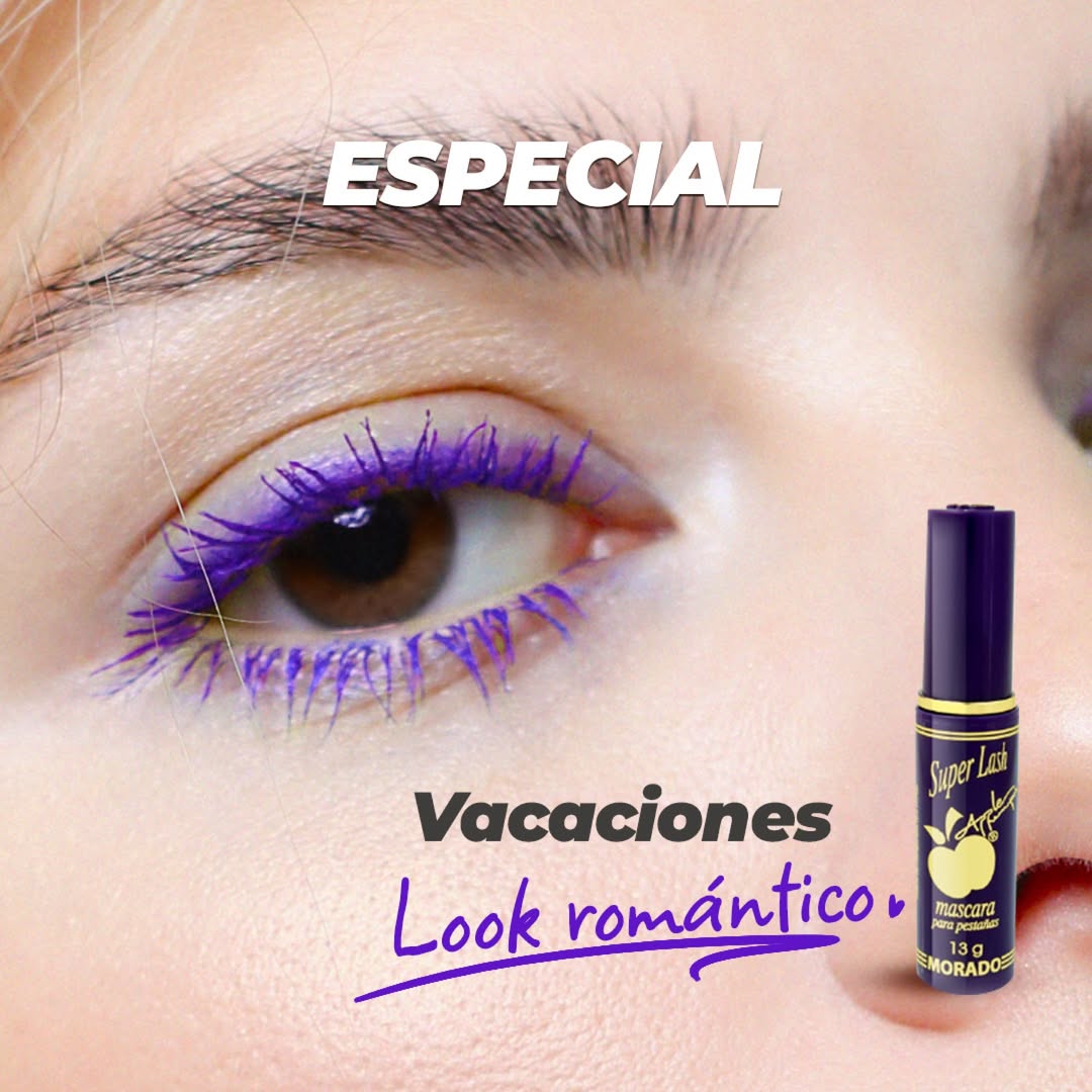 MASCARA BY APPLE MORADO SUPERLASH CEPILLO PINO