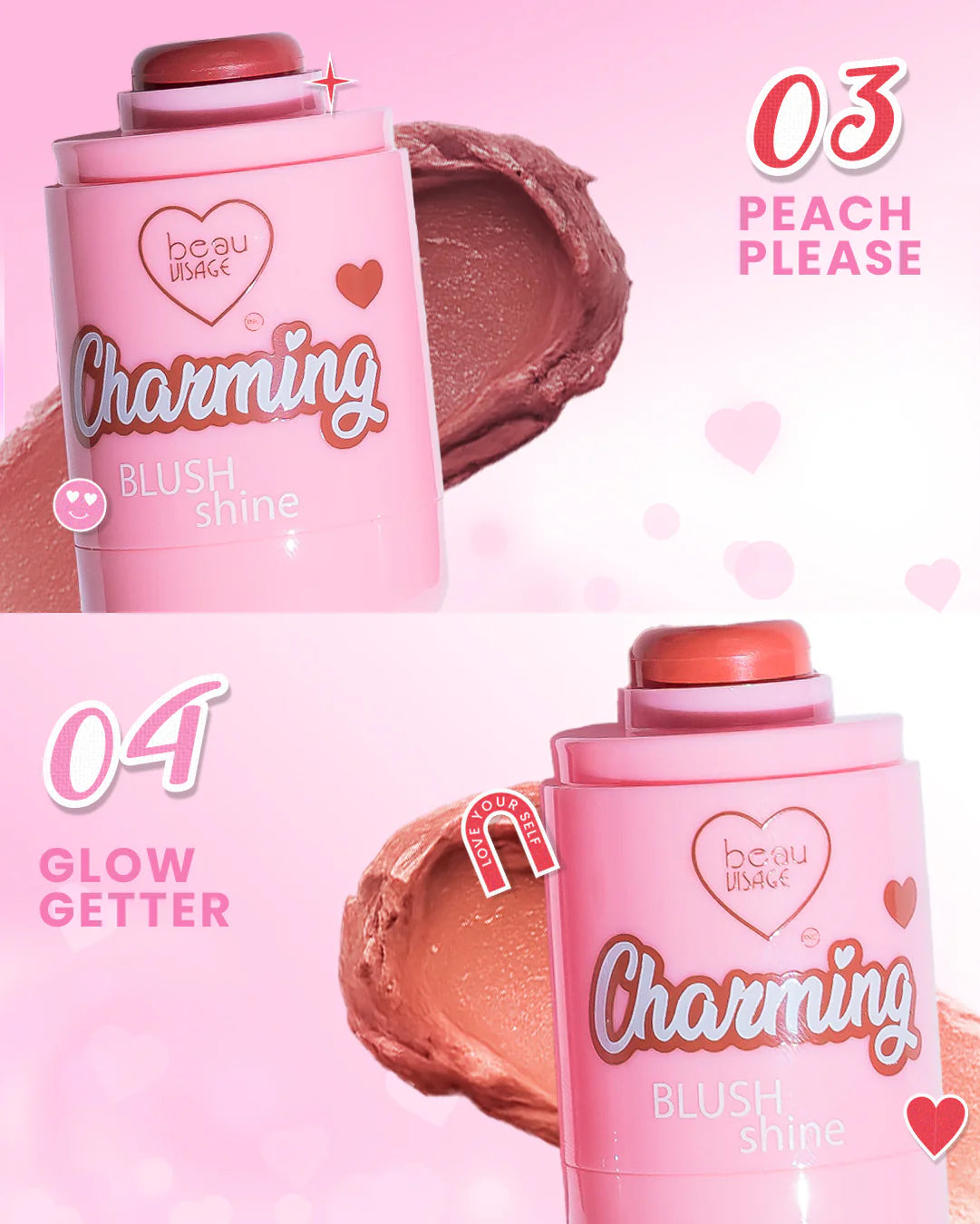 RUBOR CREMOSO CHARMING BEAUVISAGE