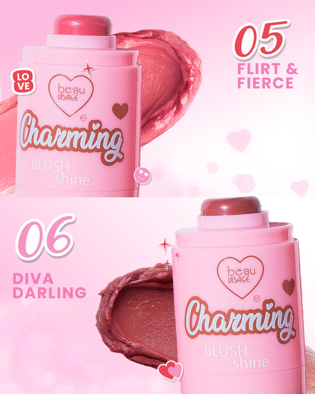 RUBOR CREMOSO CHARMING BEAUVISAGE