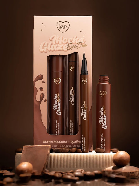 SET MASCARA Y DELINEADOR CAFÉ MOCHA GLAZE EYE DUO BEAUVISAGE