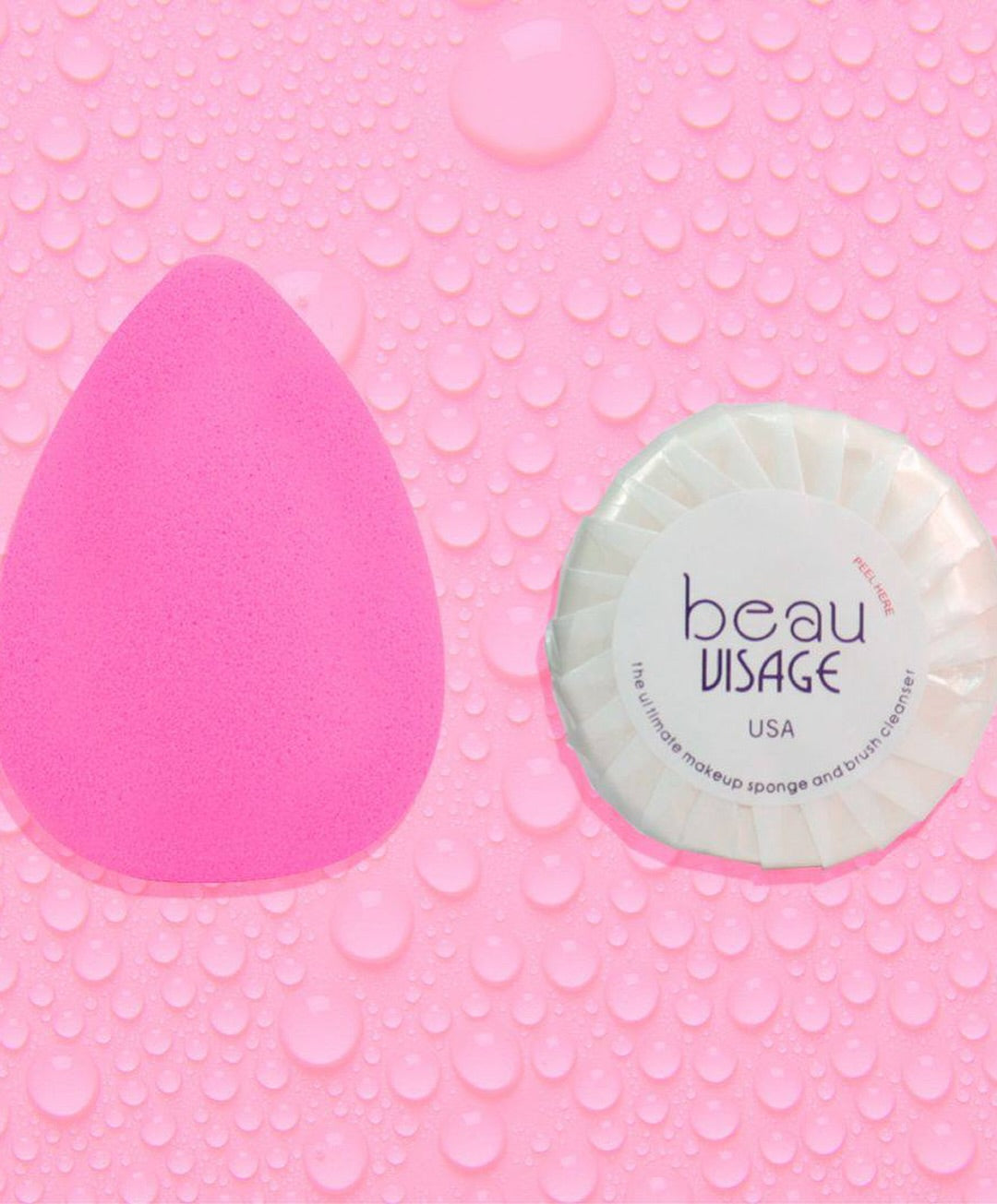 ESPONJA PARA MAQUILLAJE Y JABON BEAUVISAGE