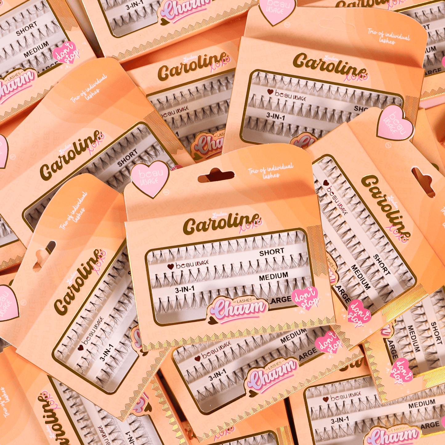 PESTAÑAS LASHES CHARM CAROLINE XOXO BEAUVISAGE