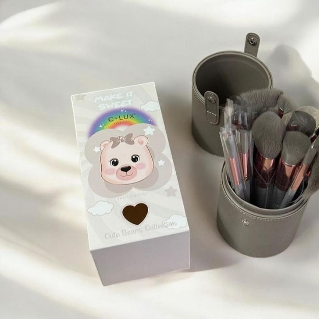 COLECCION BEAR BROCHAS TUBO 24 PCS CLUX