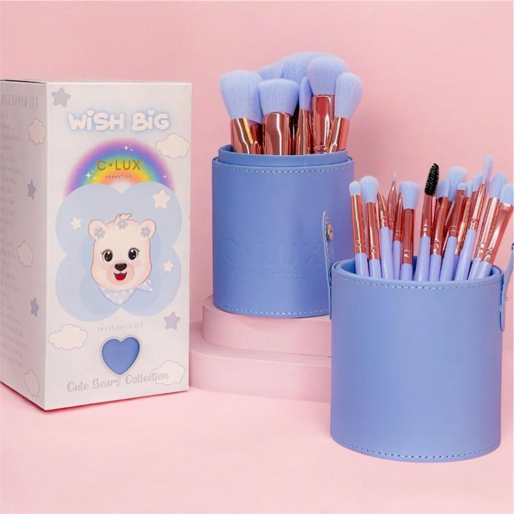 COLECCION BEAR BROCHAS TUBO 24 PCS CLUX