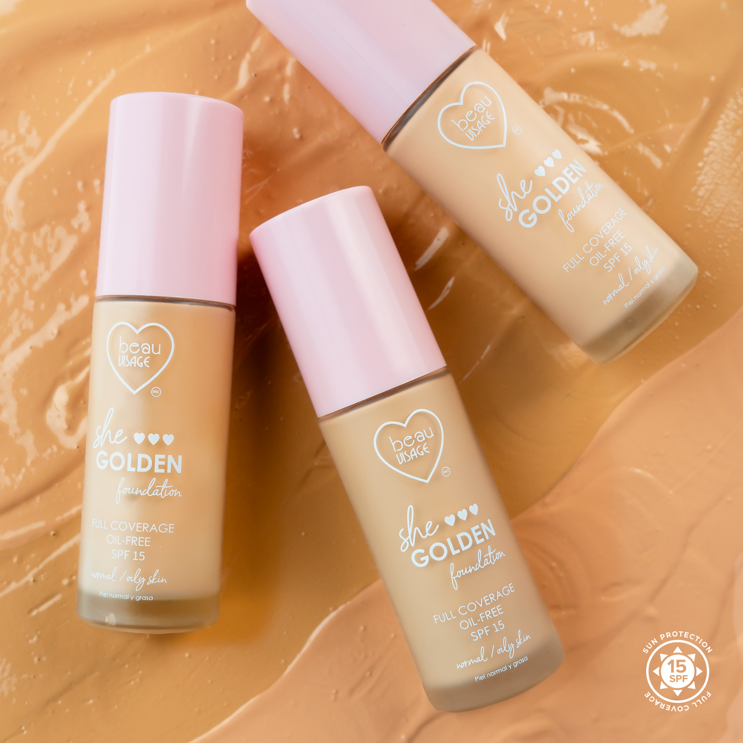 BASE LIQUIDA MATTE SHE GOLDEN SPF 50 BEAUVISAGE