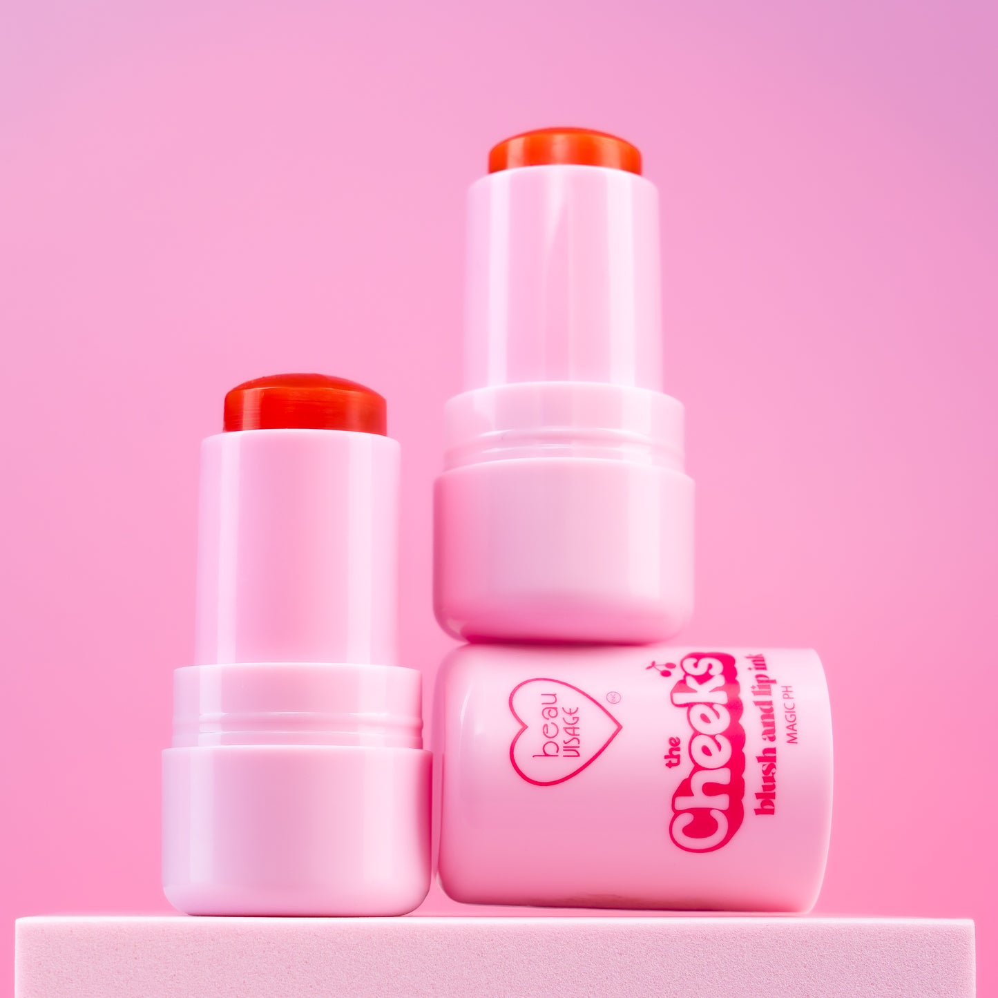 BLUSH AND LIP INK JELLY THE CHEEKS BEAUVISAGE