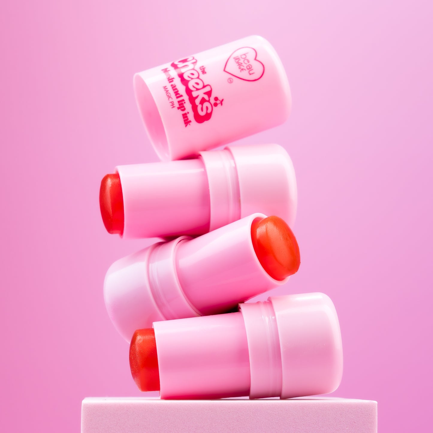 BLUSH AND LIP INK JELLY THE CHEEKS BEAUVISAGE